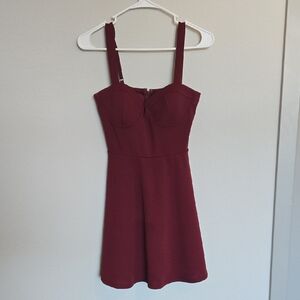 Trixxi Burgundy Mini Dress Size Small